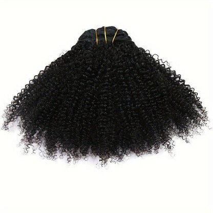 9A Afro Kinky Curly Clip - In Hair Extensions - 8 Piece Set | 10" - 24" - WigWonders