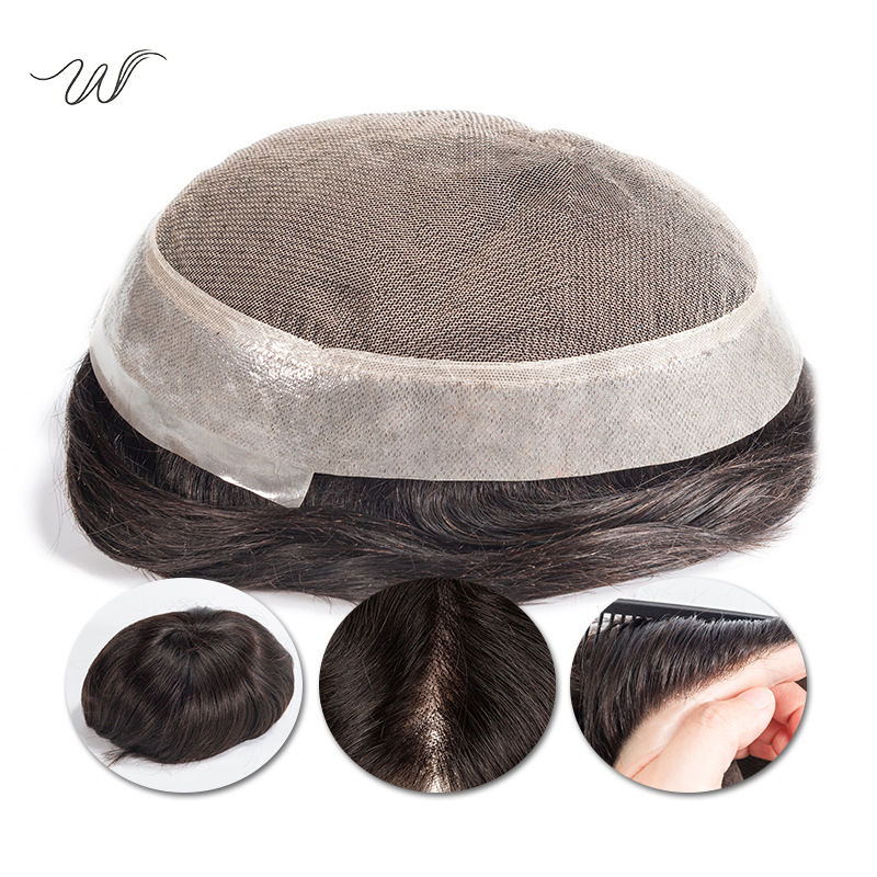 AUS Full Lace Men’s Human Hair System – Natural HD Lace Toupee