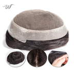 AUS Full Lace Men’s Human Hair System – Natural HD Lace Toupee