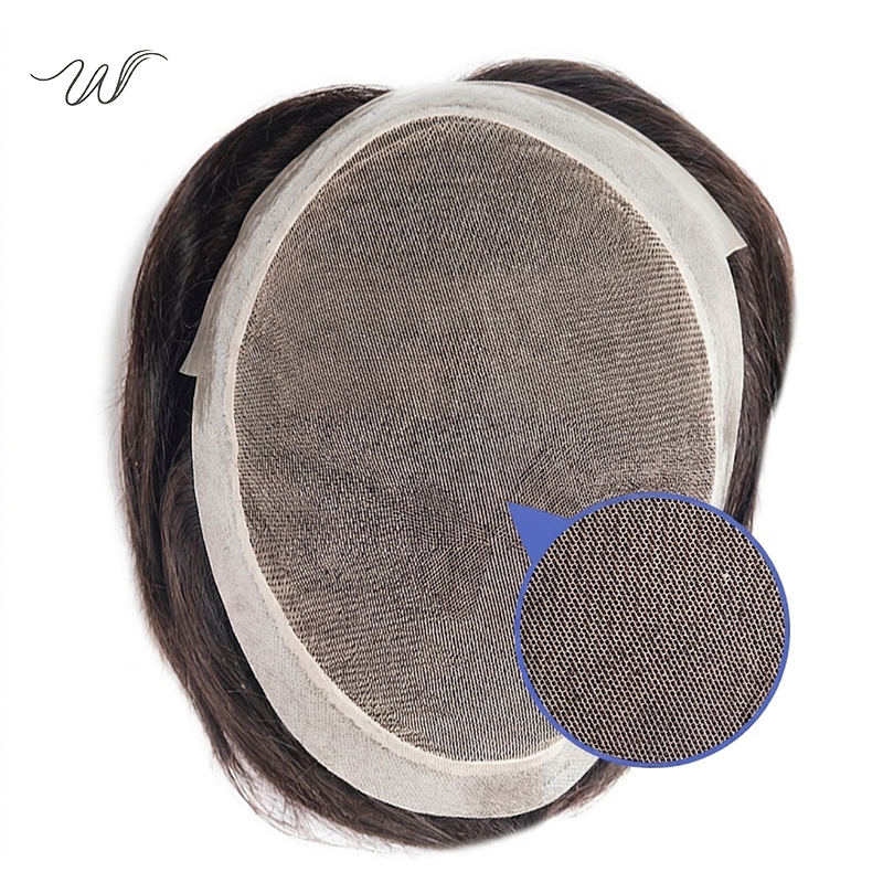 AUS Full Lace Men’s Human Hair System – Natural HD Lace Toupee