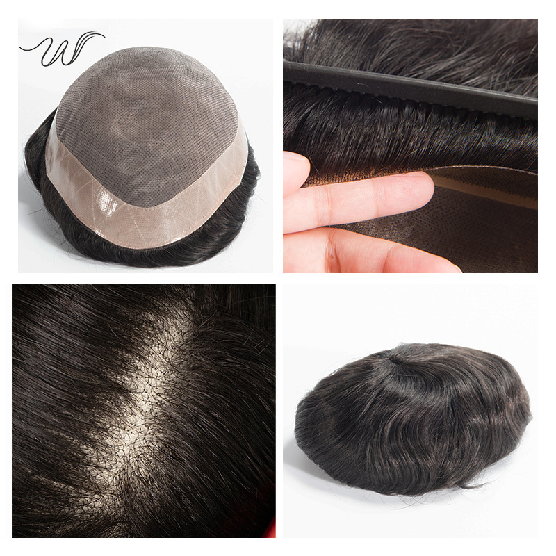 D7-3 Men’s Full Hand-Tied Lace Mono Hair System – NPU Base