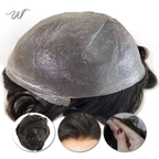 Men’s Thin Skin Hair System – Invisible PU Toupee for Balding