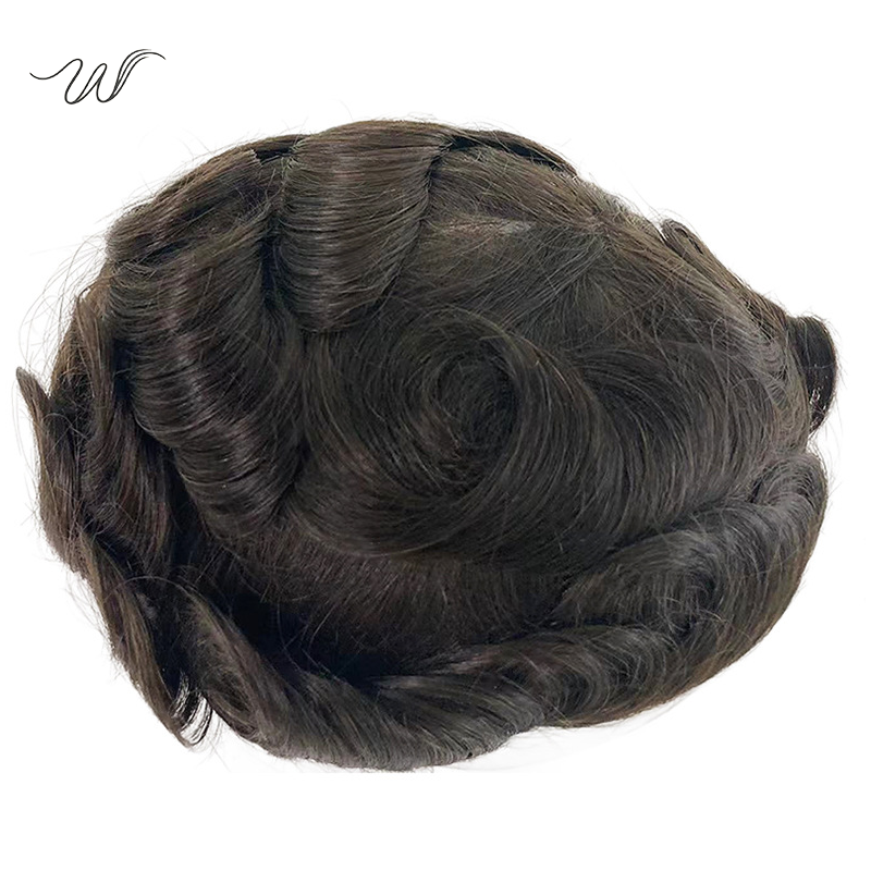 Men’s Thin Skin Hair System – Invisible PU Toupee for Balding