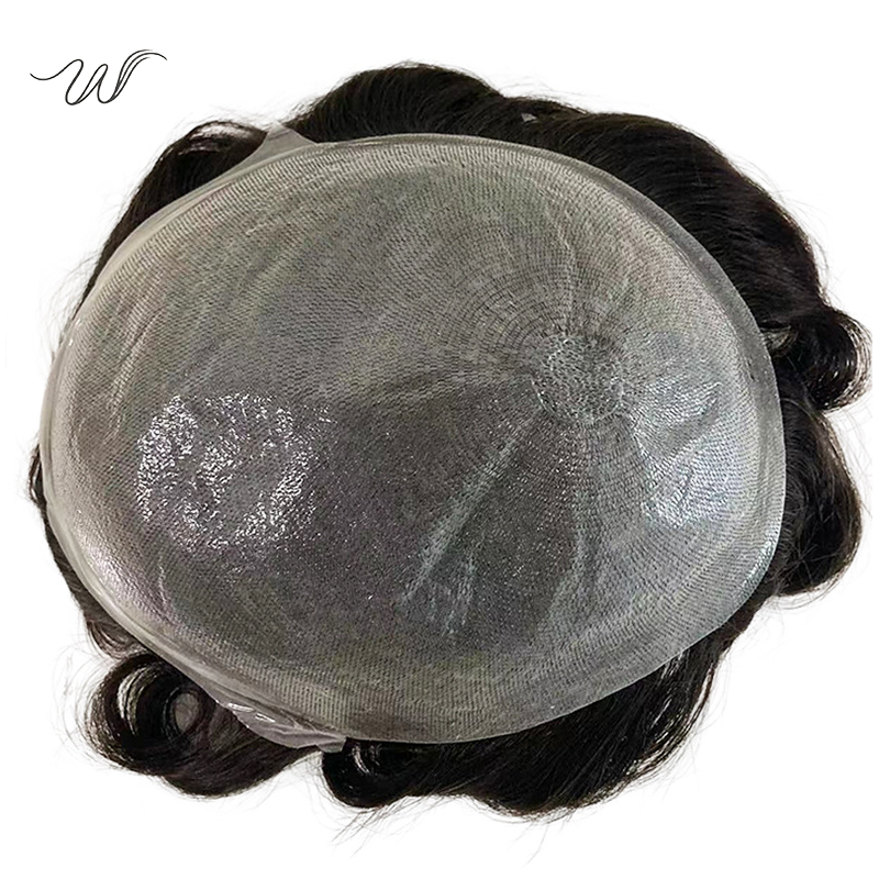 Men’s Thin Skin Hair System – Invisible PU Toupee for Balding