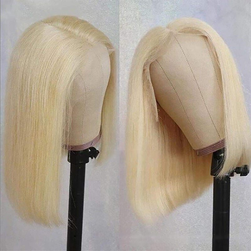 Blonde 13x4 Lace Front Straight Human Hair Wig - WigWonders