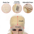 Blonde 13x4 Lace Front Straight Human Hair Wig - WigWonders