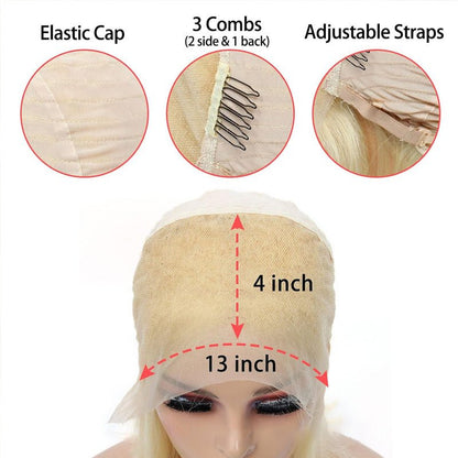 Blonde 13x4 Lace Front Straight Human Hair Wig - WigWonders