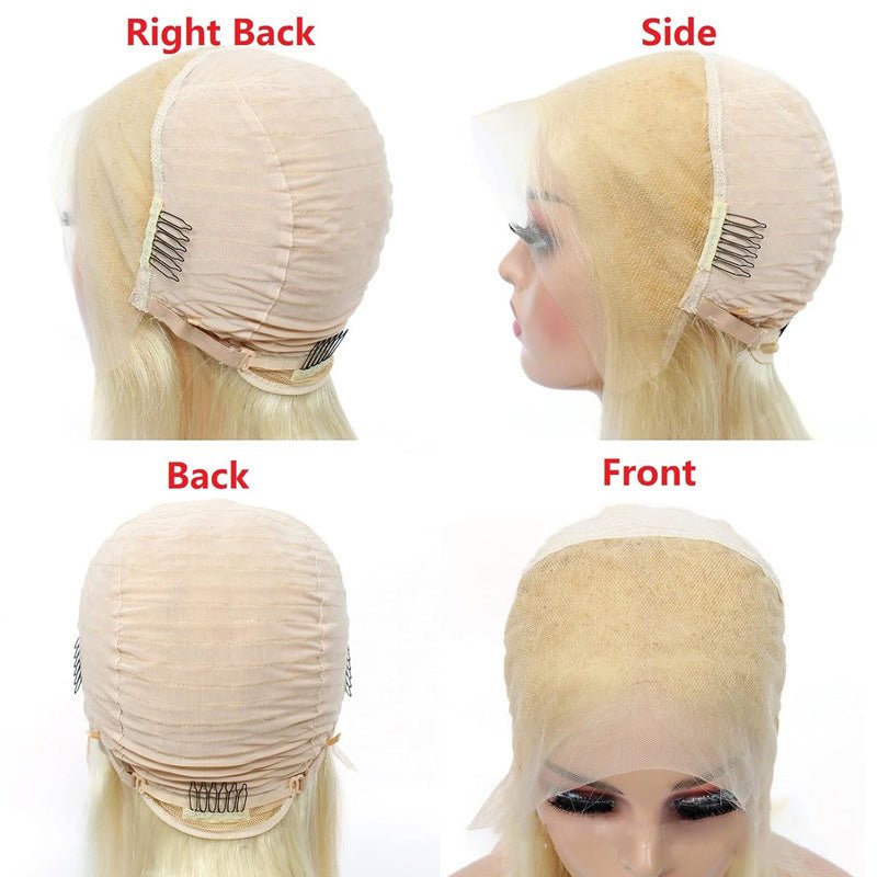 Blonde 13x4 Lace Front Straight Human Hair Wig - WigWonders