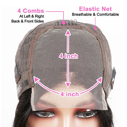 Bob Wig Human Hair Lace Front - 13x4 & 4x4 Lace Closure - WigWonders