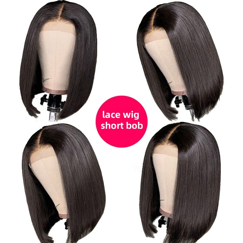 Bob Wig Human Hair Lace Front - 13x4 & 4x4 Lace Closure - WigWonders