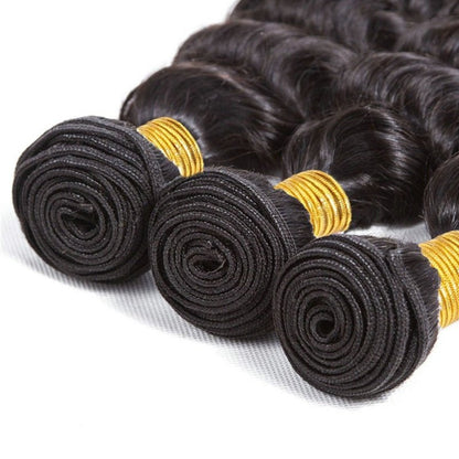 Deep Wave 100% Human Hair Bundles Extensions - WigWonders