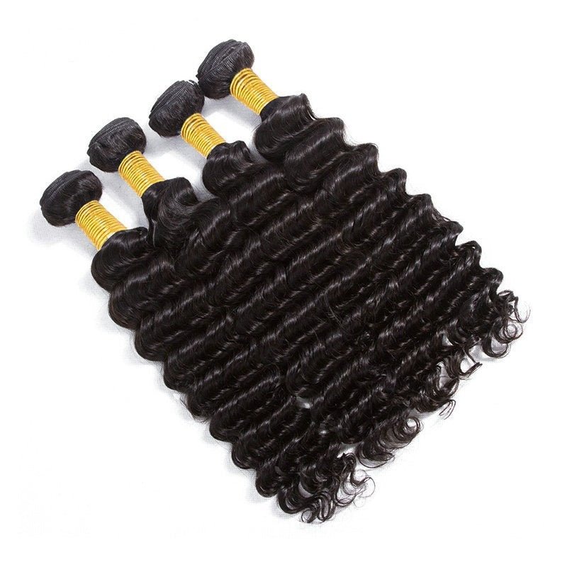 Deep Wave 100% Human Hair Bundles Extensions - WigWonders