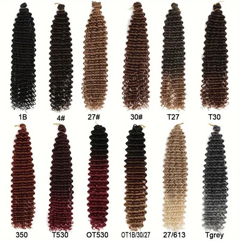 Deep Wave Crochet Hair - 18"/22"/24"/26"/30" - WigWonders