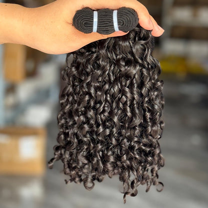 Double Drawn Pixie Curl Virgin Human Hair Extensions – 12A - WigWonders