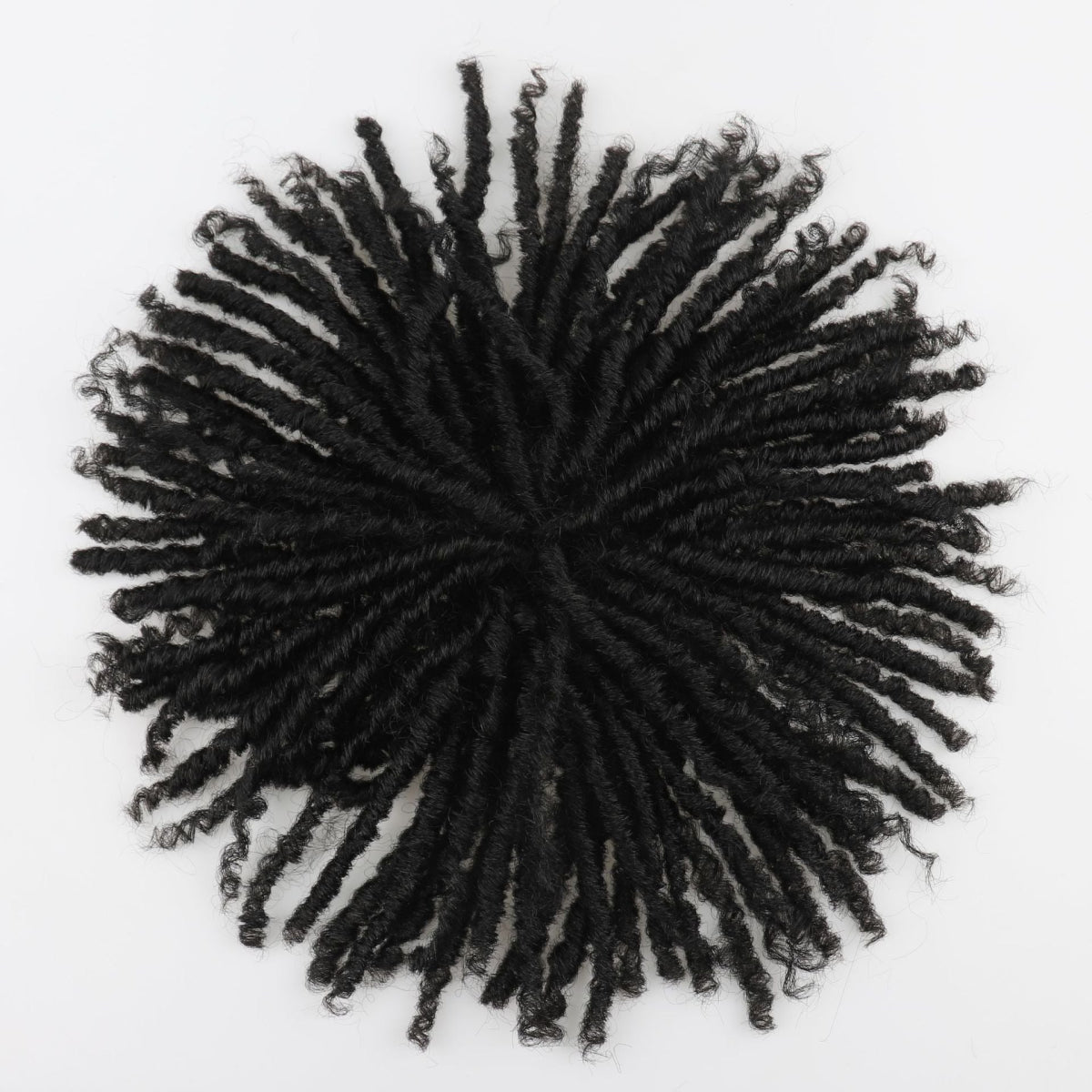 Dreadlock Afro Hairpiece - Black - WigWonders