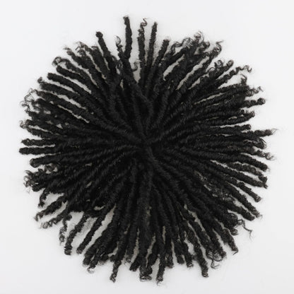 Dreadlock Afro Hairpiece - Black - WigWonders