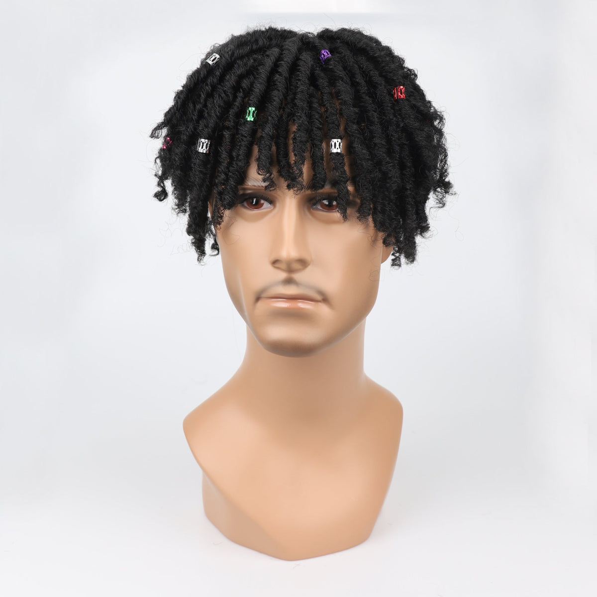 Dreadlock Afro Hairpiece - Black - WigWonders