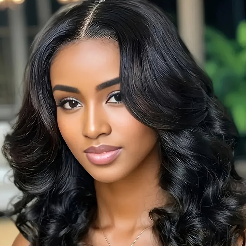 Glueless 5x5 Lace Closure Deep Wave Bob Wig 150% Density Pre - Cut – Natural Black - WigWonders