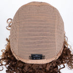 Highlighted Jerry Curl Bob Human Hair Wig - Glueless - WigWonders