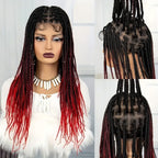 Human Hair Box Braids Wig - Full Lace Hand - Braided Wig - WigWonders