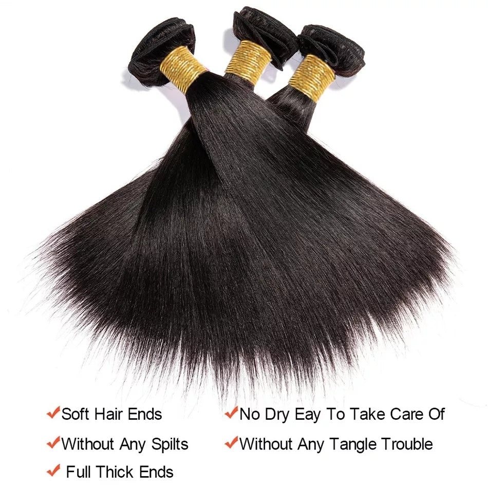 Indian Straight 100% Human Hair Bundles Wholesale - WigWonders