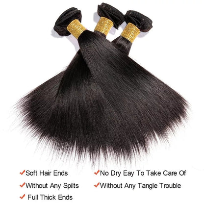 Indian Straight 100% Human Hair Bundles Wholesale - WigWonders