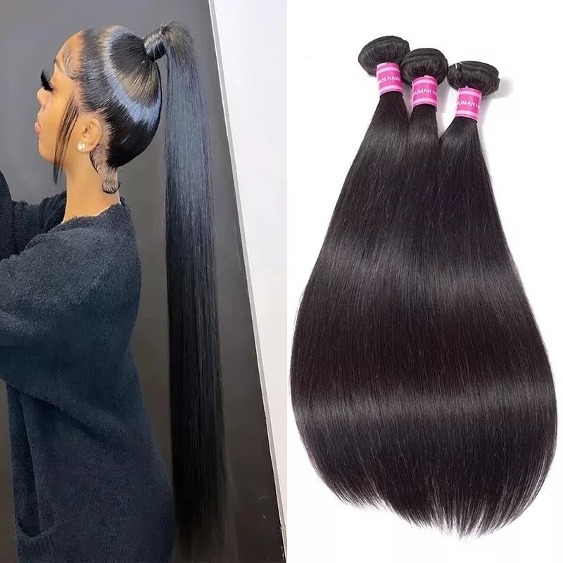 Indian Straight 100% Human Hair Bundles Wholesale - WigWonders