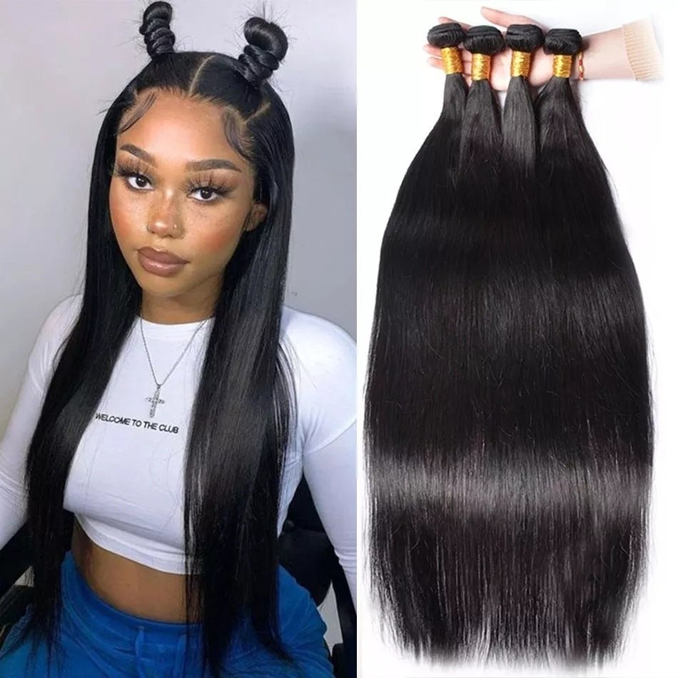 Indian Straight 100% Human Hair Bundles Wholesale - WigWonders