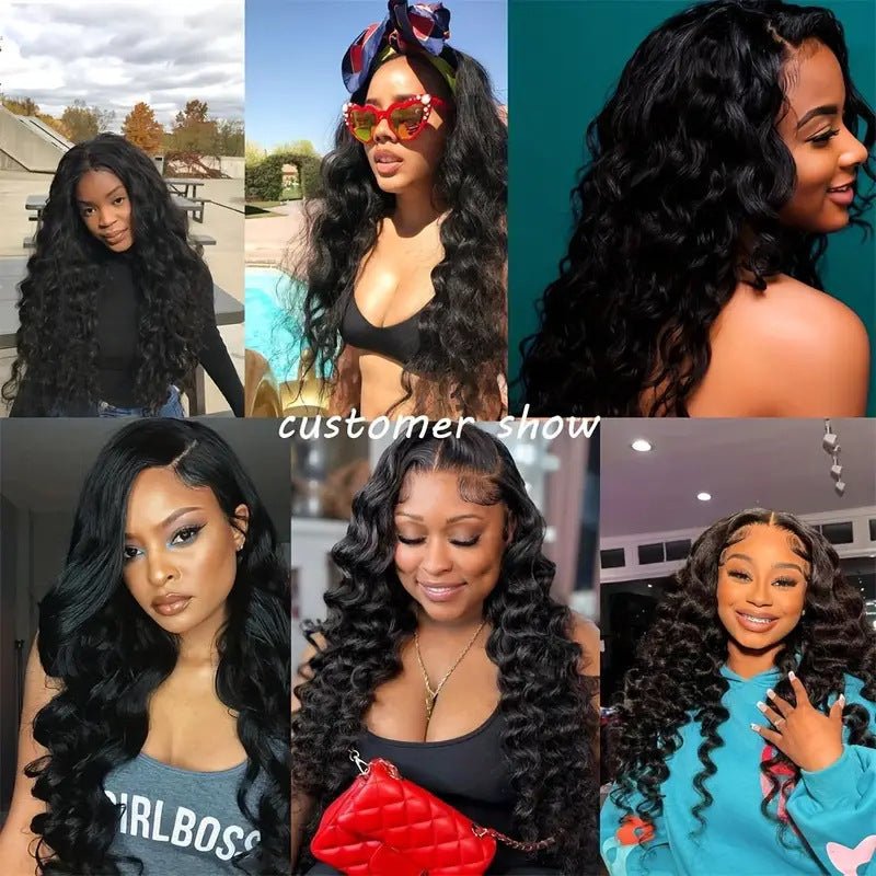 Loose Wave Human Hair Wig 4x4 Lace Closure - 12 - 32 Inch - WigWonders