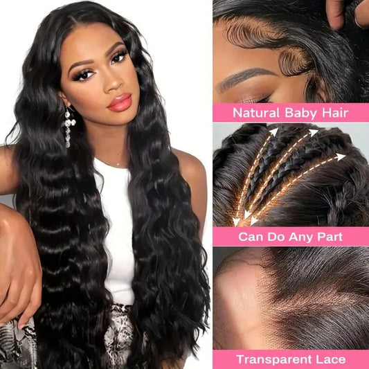 Loose Wave Human Hair Wig 4x4 Lace Closure - 12 - 32 Inch - WigWonders