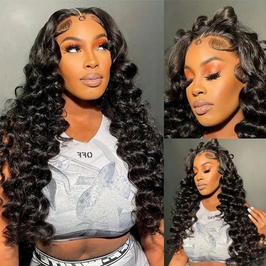 Loose Wave Human Hair Wig 4x4 Lace Closure - 12 - 32 Inch - WigWonders