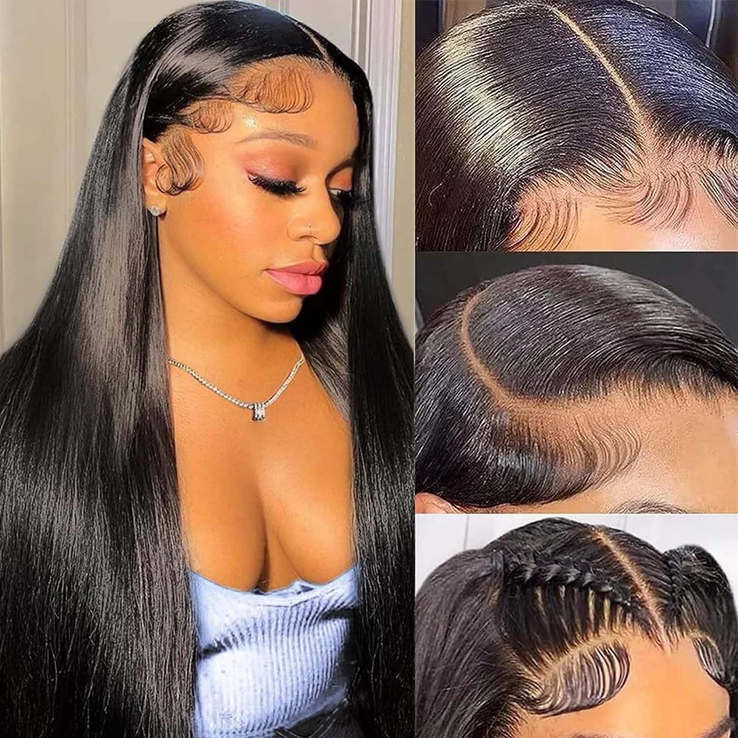 Luxury 4x4 Lace Closure Wig Straight 100% Human Hair - WigWonders