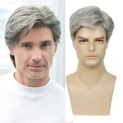Men's Short Straight Synthetic Wig - Multiple Colors - WigWonders