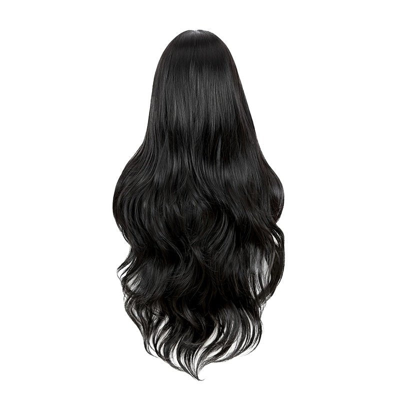 Middle Part Wavy Full Head Synthetic Wig - Long High - Temperature Fiber Hair - WigWonders
