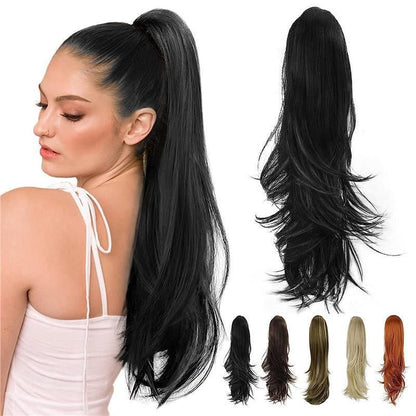 Multi - Layer Synthetic Ponytail Hair Extension - Claw Clip Wrap - WigWonders