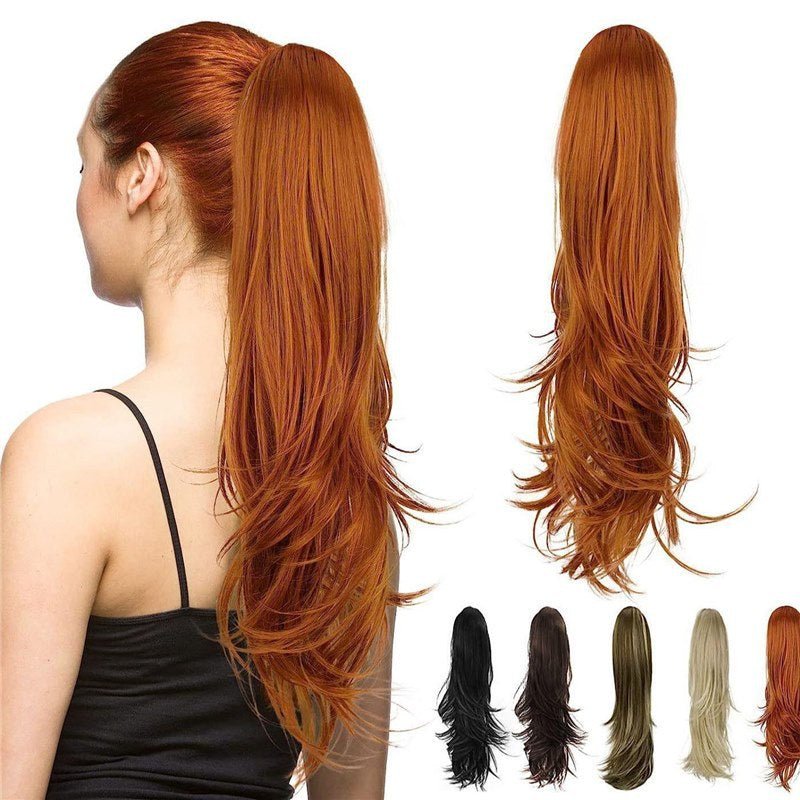 Multi - Layer Synthetic Ponytail Hair Extension - Claw Clip Wrap - WigWonders