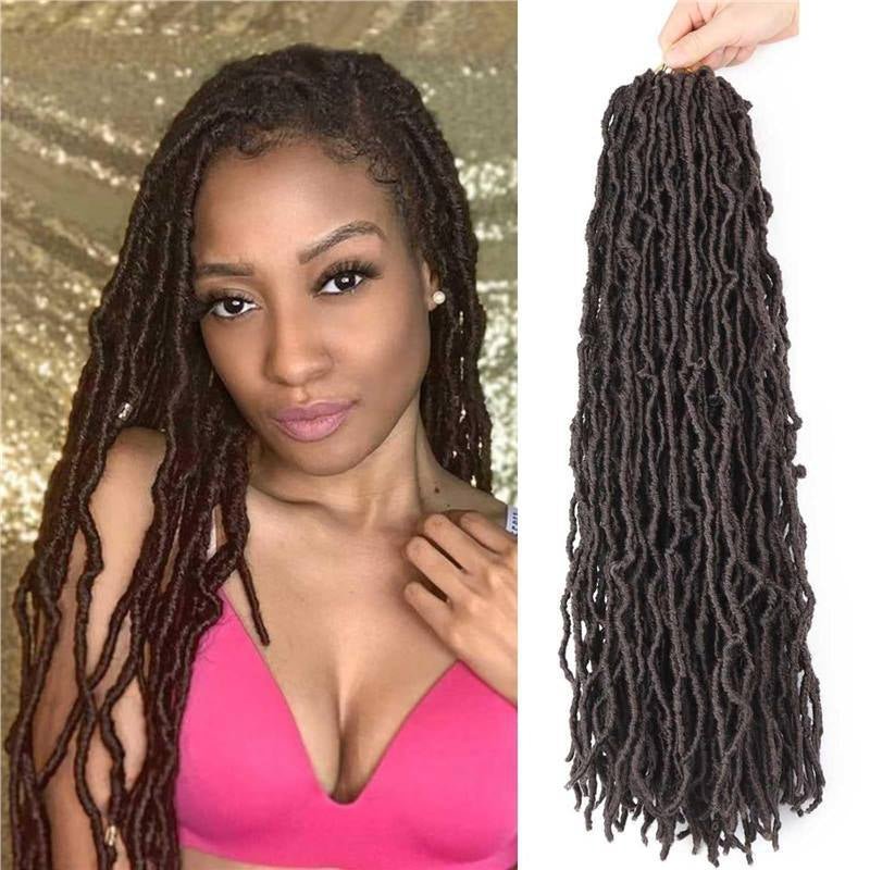 NuLocs Synthetic Braiding Hair Extension - Crochet Nu Locs - WigWonders