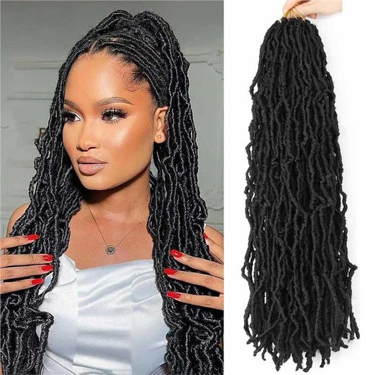NuLocs Synthetic Braiding Hair Extension - Crochet Nu Locs - WigWonders