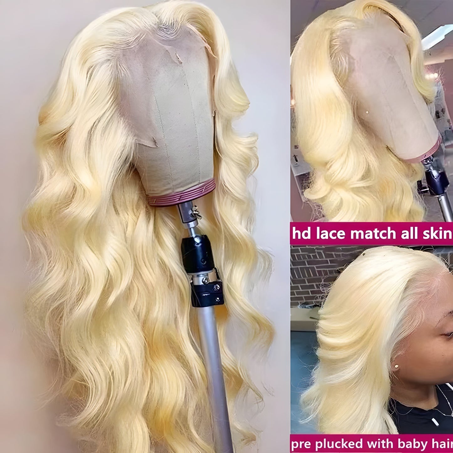 Ombre Long Wavy Synthetic Lace Front Wig - WigWonders