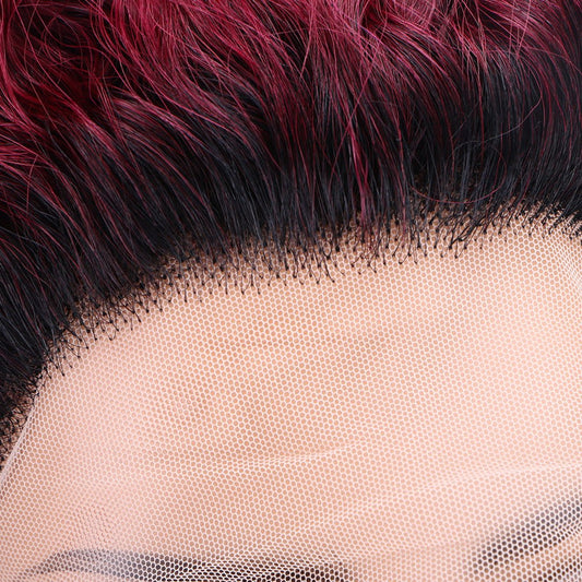 Pixie Curly 13x1 Lace Front Human Hair Wig - Short Bouncy Curls - WigWonders