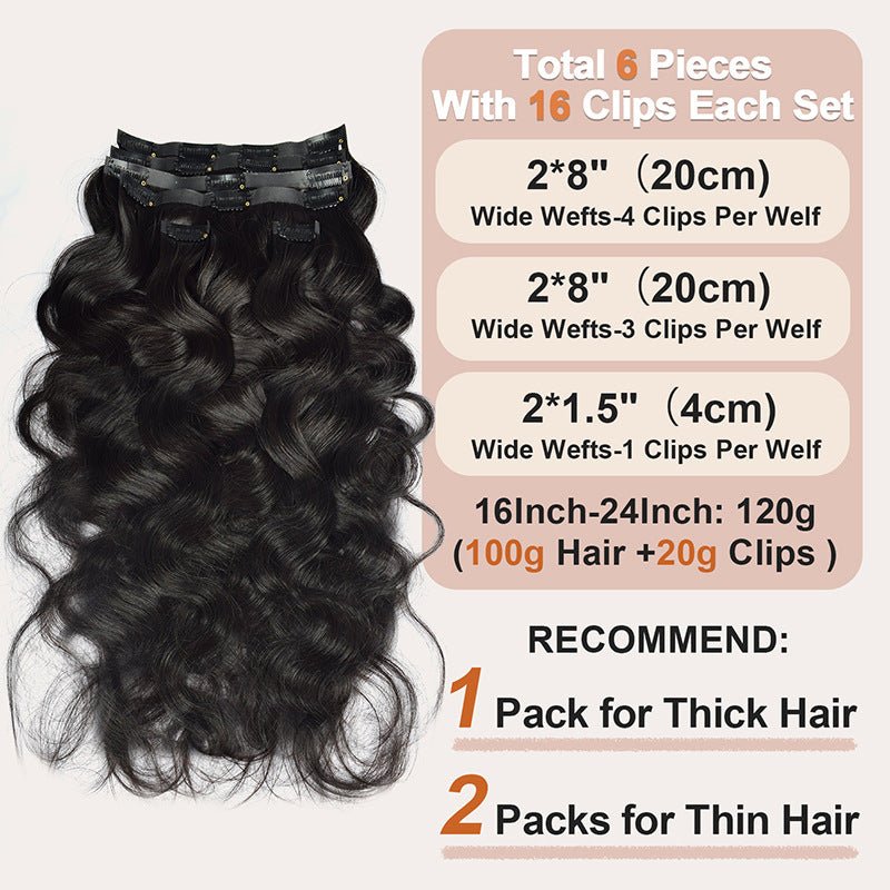 Seamless Clip In Human Hair Extensions - PU Weft - WigWonders