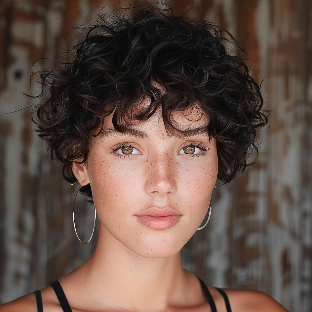 Short Curly Pixie Cut Human Hair Wig - Glueless - WigWonders
