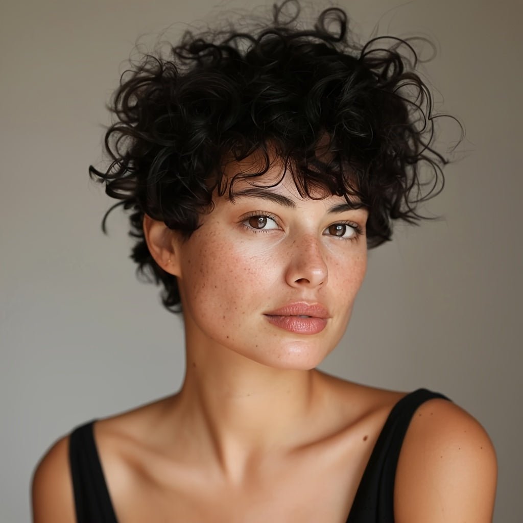 Short Curly Pixie Cut Human Hair Wig - Glueless - WigWonders