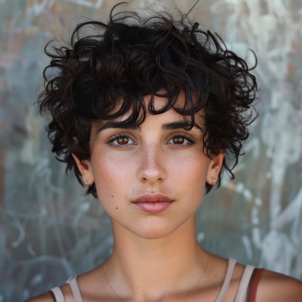 Short Curly Pixie Cut Human Hair Wig - Glueless - WigWonders