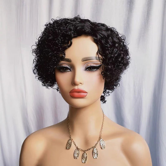 Short Curly Pixie Synthetic Wig 6 Inch NC Bob Cut - WigWonders