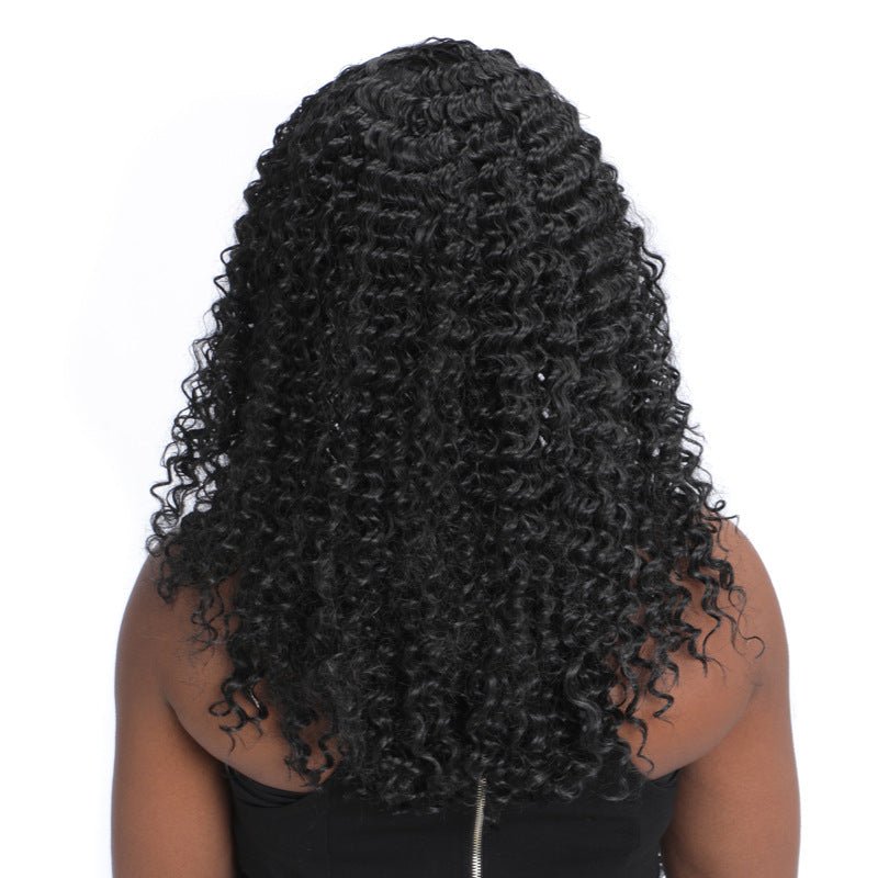 Short Curly Synthetic Wig Voluminous Afro Style - WigWonders