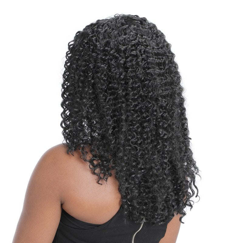 Short Curly Synthetic Wig Voluminous Afro Style - WigWonders