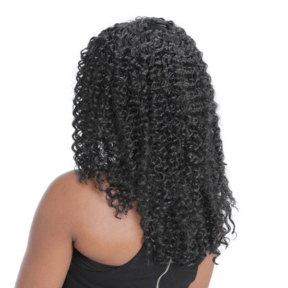 Short Curly Synthetic Wig Voluminous Afro Style - WigWonders