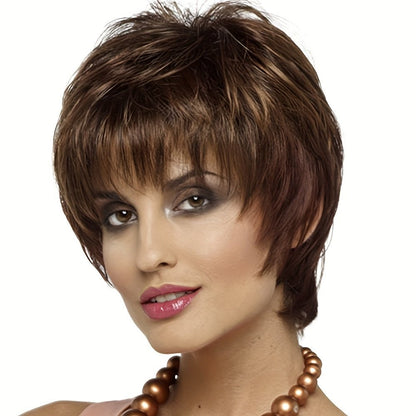 Short Wavy Synthetic Wig - Heat Resistant - WigWonders