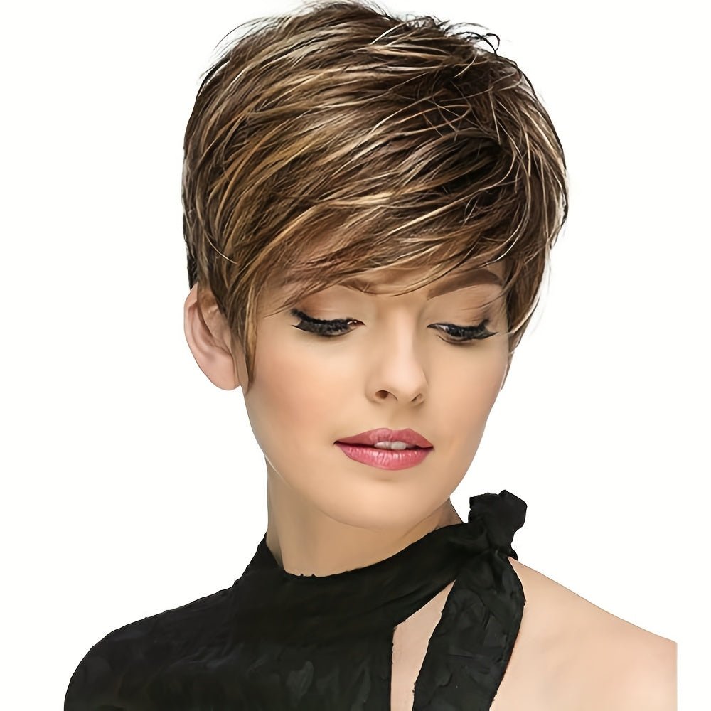 Short Wavy Synthetic Wig - Heat Resistant - WigWonders